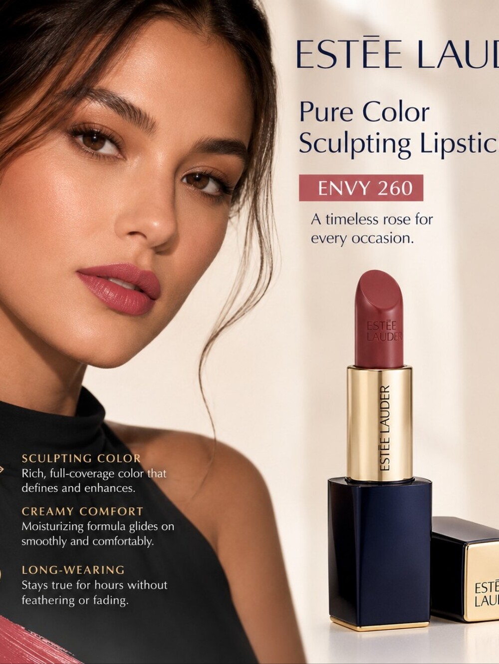 Estee Lauder Pure Envy Sculpting Lipstick 0.12 oz ENVY 260 ECCENTRIC